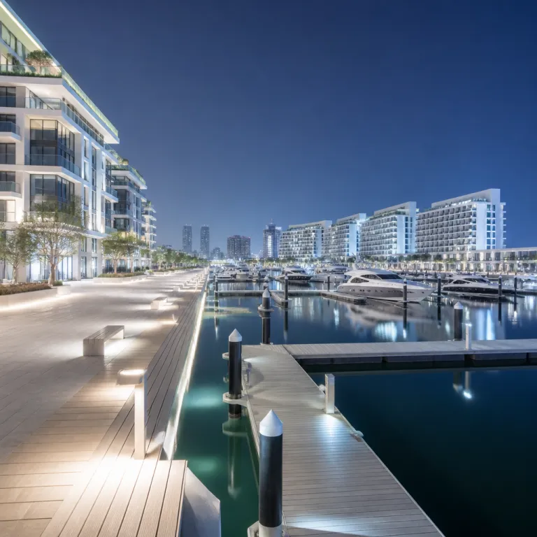 Lusail Marina by night: the waterfront district Doha's hotel guests are discovering