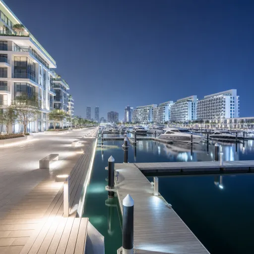Lusail Marina by night: the waterfront district Doha's hotel guests are discovering