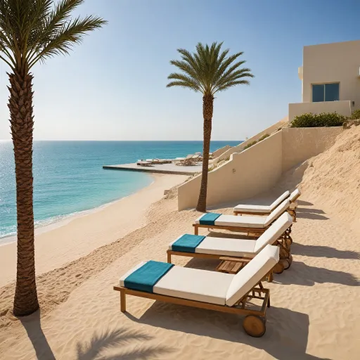 Experience effortless beach access: luxury hotel booking in Qatar with premium beach steps
