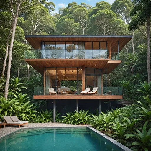 Luxury lodges in the Queensland rainforest for elevated eco conscious stays